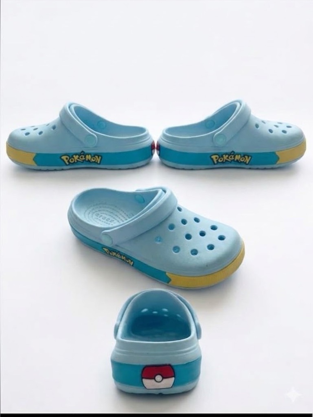 Pokémon Xinyimei Light Blue Clog Sandles Kids Size EU 34-35